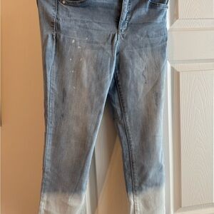 Wit & Wisdom Light Blue Ombre Ankle Jeans